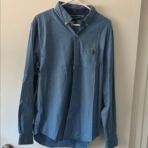 Ralph Lauren Casual Blue Button-Down Shirt